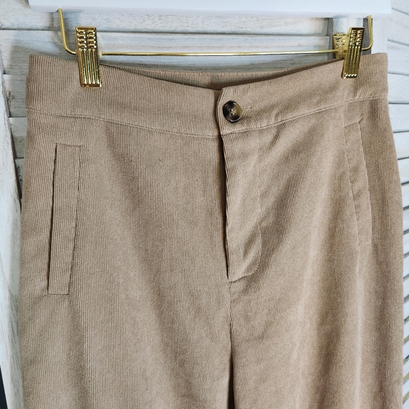 Wide leg high waist corduroy pants size am - Picture 3 of 6